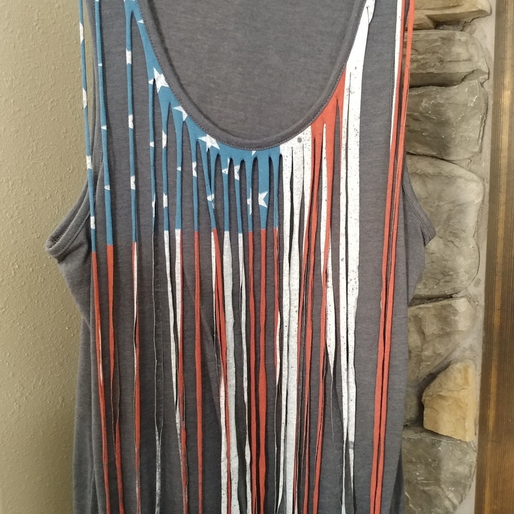 Rock & Roll Cowgirl Fringe Tank